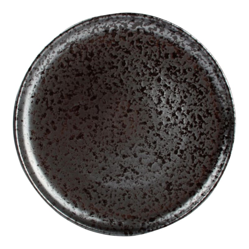 Mikasa 5315396 Oxido 11.22" Round Black Coupe Rim Plate