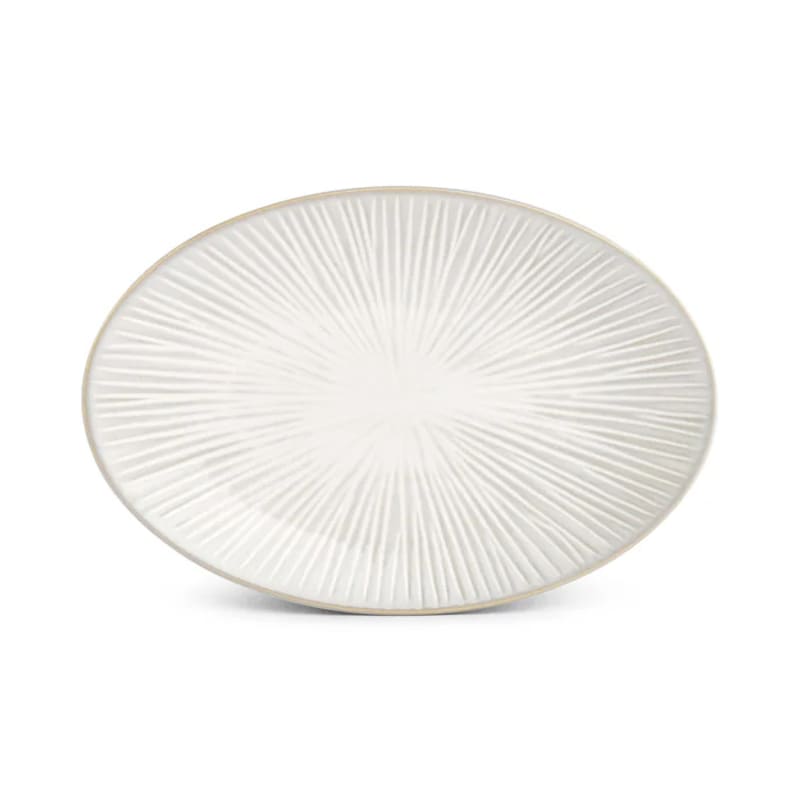 Mikasa 5323454 Halo 10" x 6.7" Oval Gray Platter