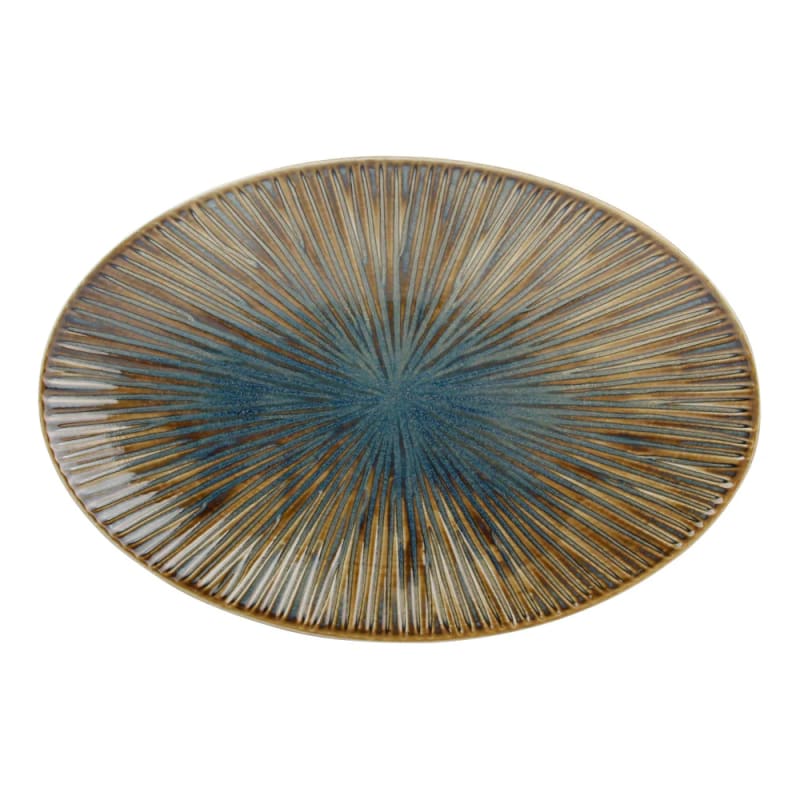 Mikasa 5315550 Halo 10" x 6.7" Oval Blue Platter