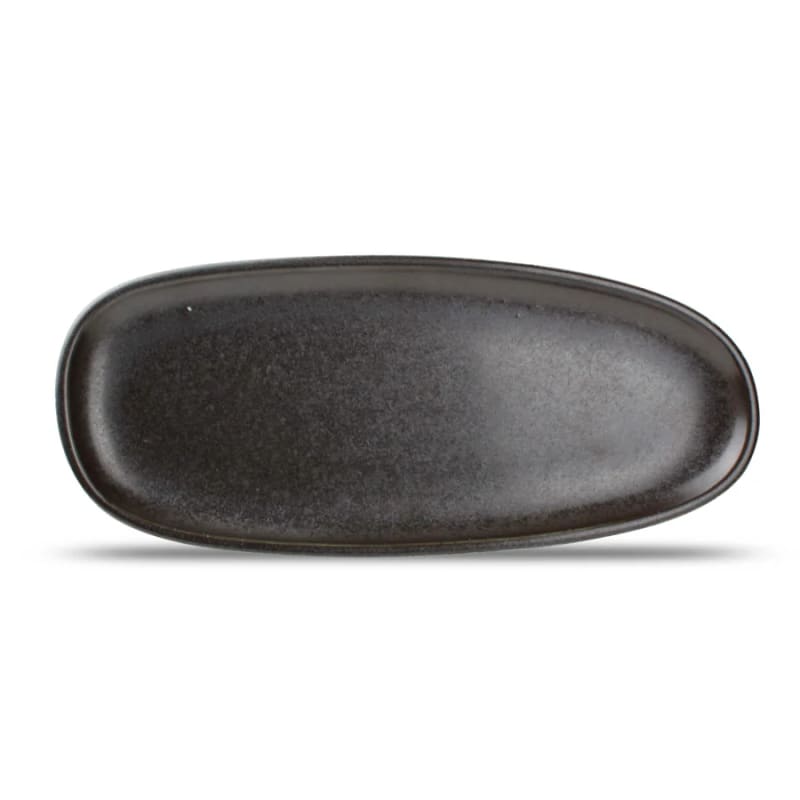 Mikasa 5315317 Ceres 13.7" x 5.7" Oblong Black Platter