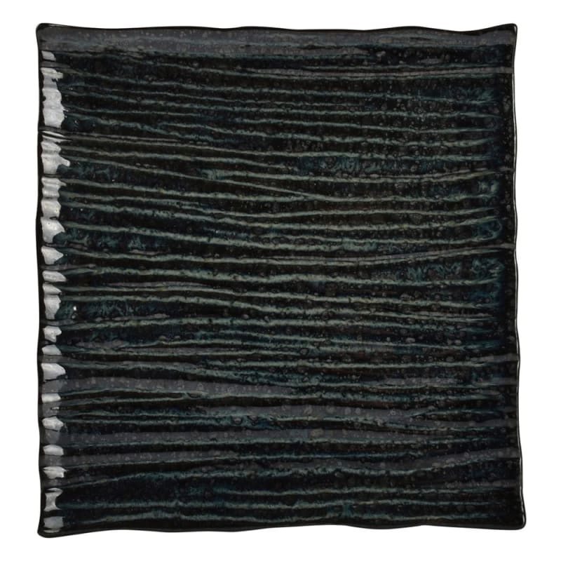 Mikasa 5314983 Umi 9.8" x 9.4" Rectangular Blue Coupe Rim Plate