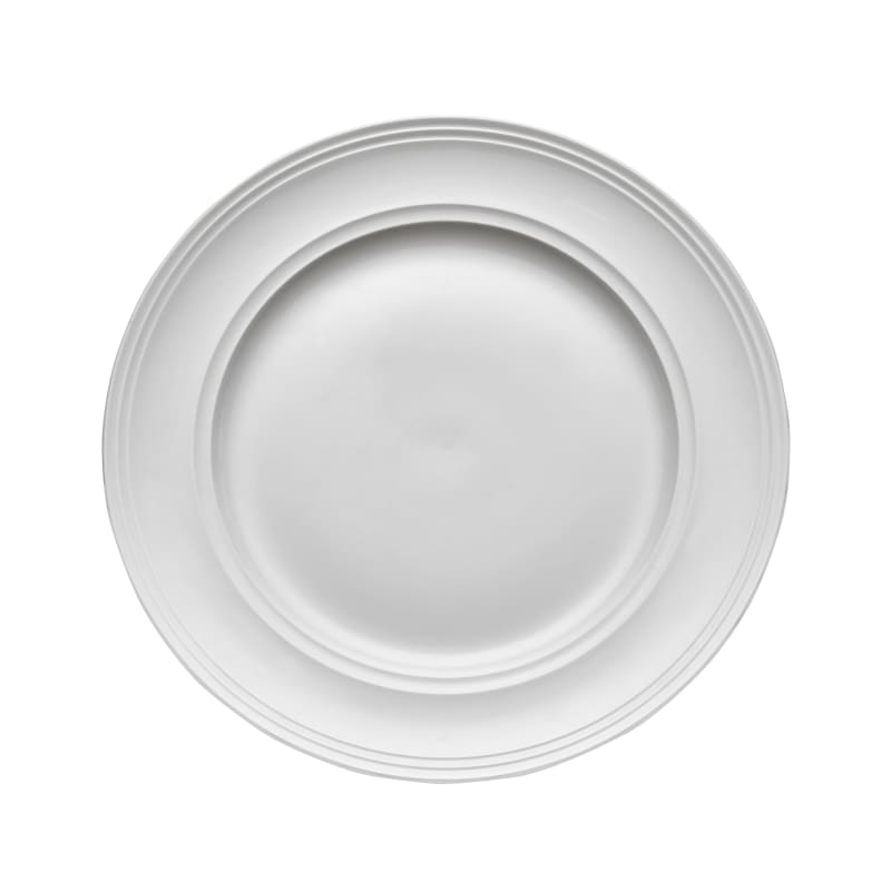 Outlet Mikasa 5256207 Americana 10" Round White Wide Rim Plate
