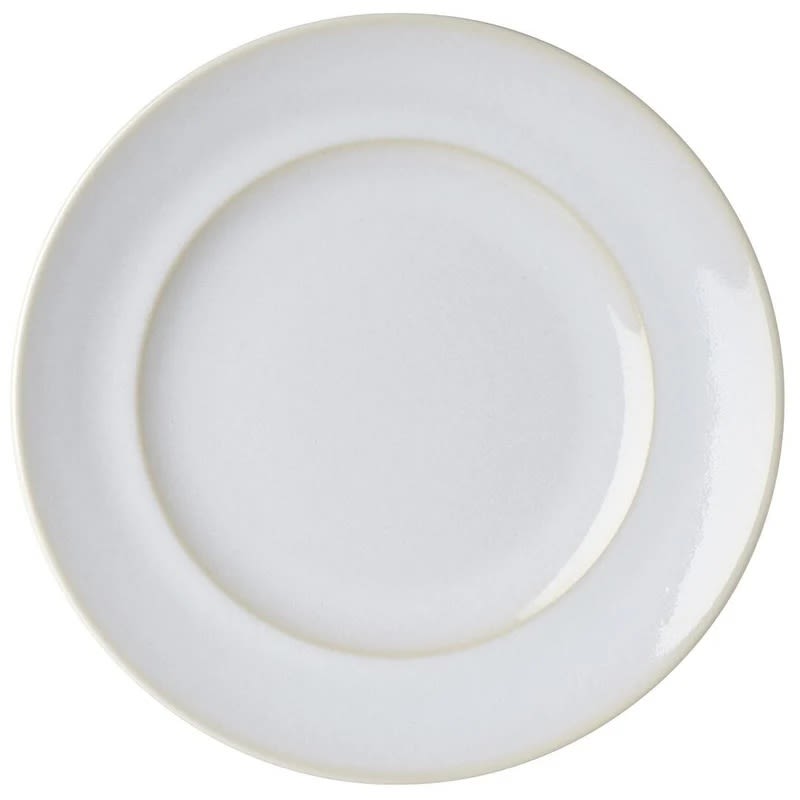 Outlet Mikasa 5308739 Homespun 11.4" Round Beige Wide Rim Plate