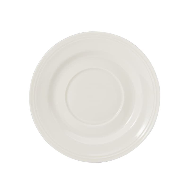 Outlet Mikasa 5256307 Americana 6.25" Round White Wide Rim Saucer