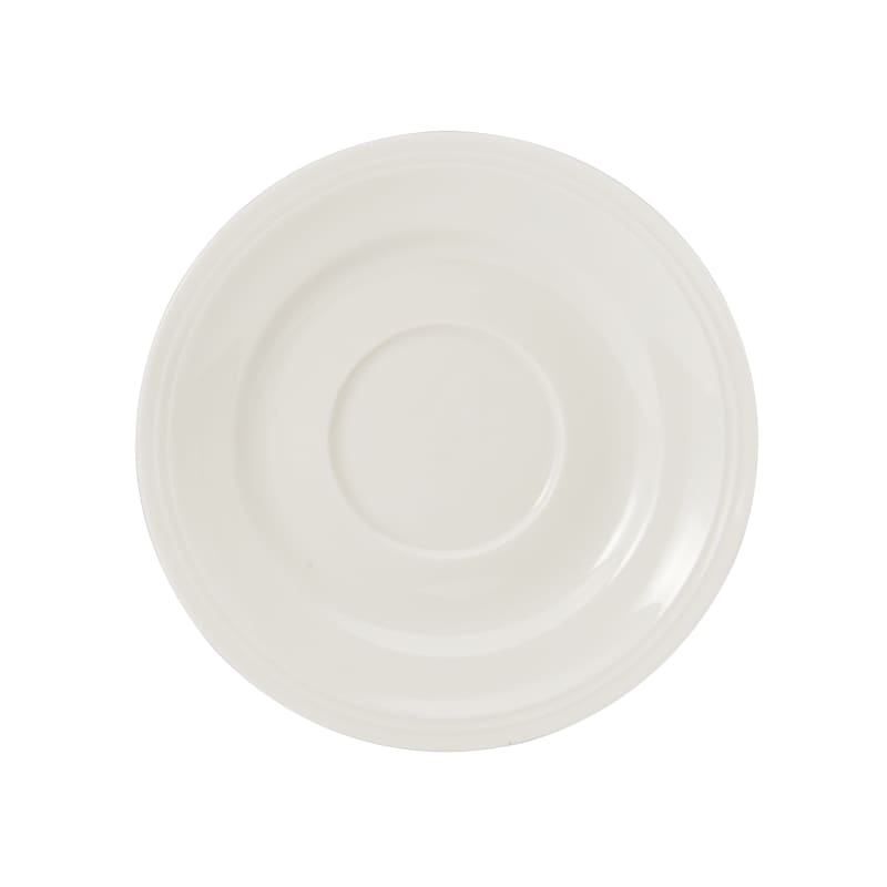 Outlet Mikasa 5256228 Americana 6" Round White Wide Rim Saucer