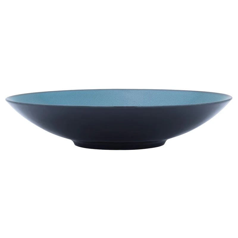 Outlet Mikasa 5302671 Canvas Hunt 8.7" Round Blue Coupe Rim Plate