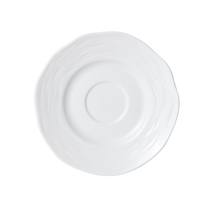 Outlet Mikasa 5260087 Camilla 4.5" Round White Wide Rim Plate
