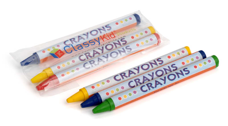 Family Hospitality Group 2R3C(500) Crayons 3 Pack Round Cello Assorted Color