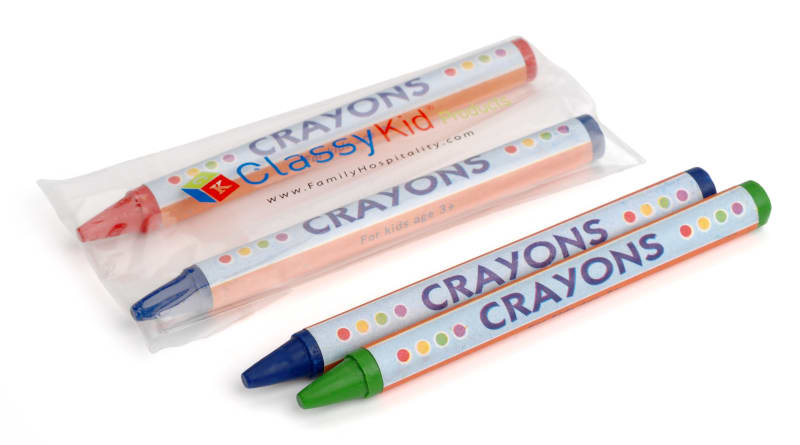 Family Hospitality Group 2R2C(1000) Crayons 2 Pack Round Assorted Color