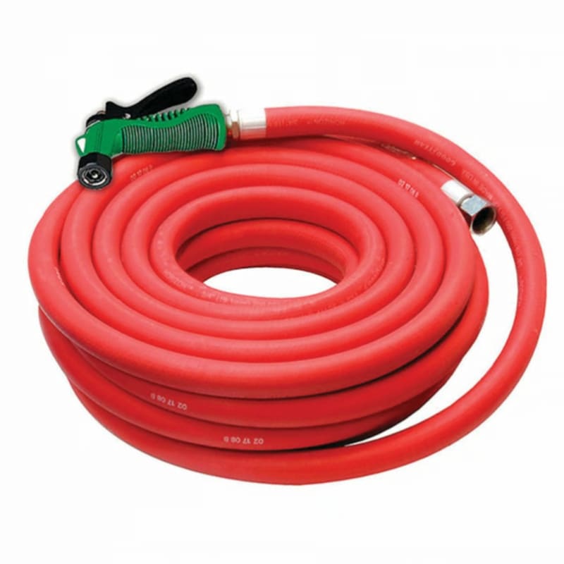 NoTrax T43S5050RD 50', Red, Hot Water Hose for Kitchens