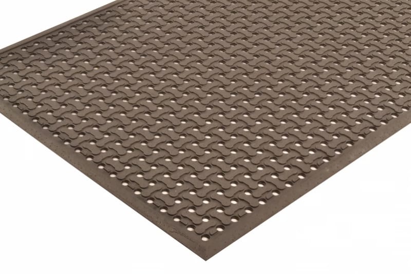 NoTrax T18S0035BL 3' x 5', Black, Superflow Reversible Drainage Anti Fatigue Mat