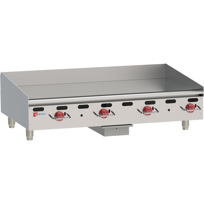 Wolf AGM72-101 AGM Series 72" Natural Gas Griddle with Manual Controls