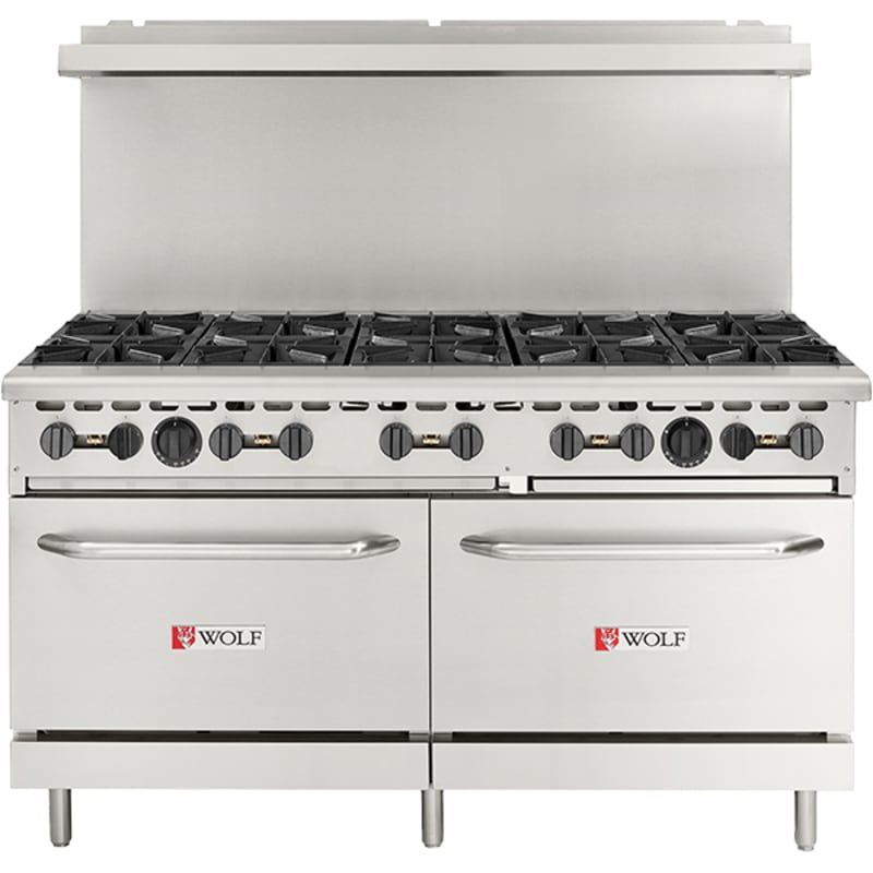 Wolf WX60-10BP WX Series 60" 10-Burner LP Gas Range with 2 Standard Ovens