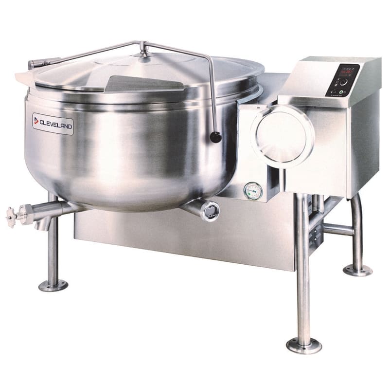 Cleveland KGL40TSH Short Series™ 40-Gallon Natural Gas Tilting Full Steam Jacketed Kettle