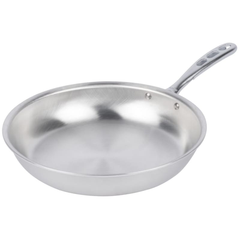 Vollrath 67112 Wear-Ever 12" Fry Pan - Natural Finish with Plated Handle