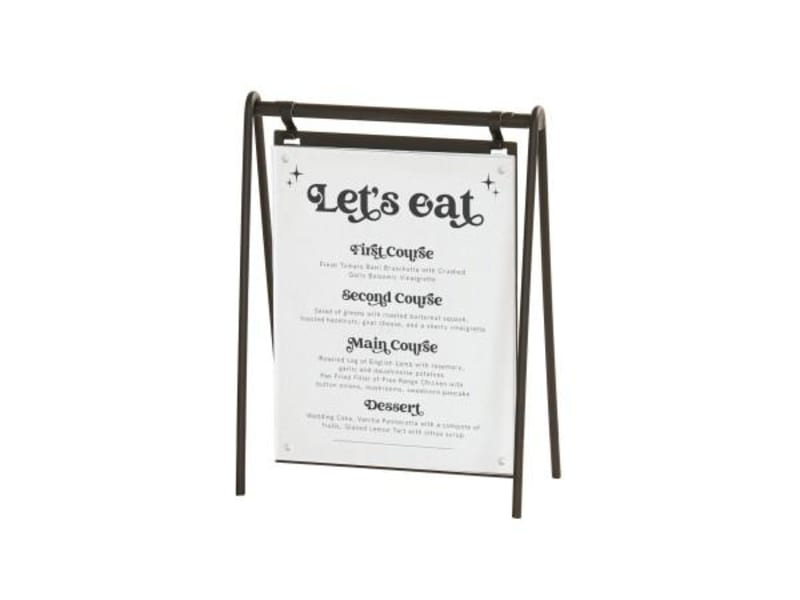 Cal-Mil 23160-811-13 Onyx 8.5X11 Hanging Signage