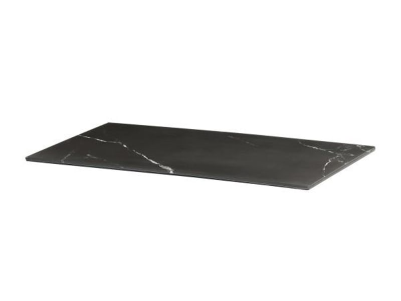 Cal-Mil 24407-1220-124 Black Marble 12X20 Tray