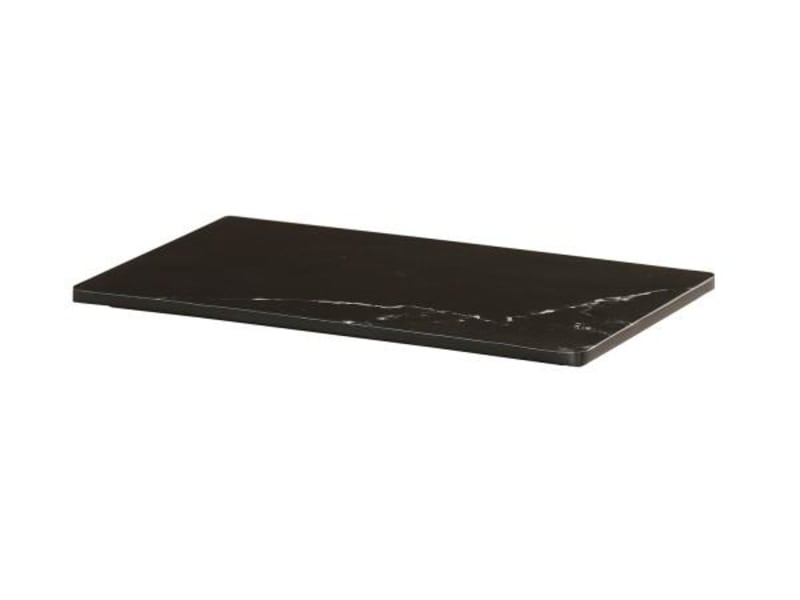 Cal-Mil 24407-610-124 Black Marble 6X10 Tray