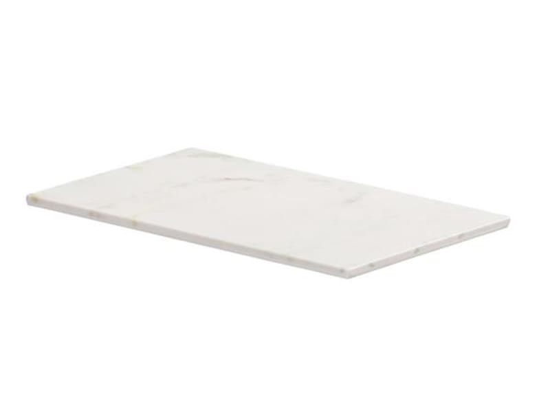 Cal-Mil 24407-610-81 White Marble 6X10 Tray