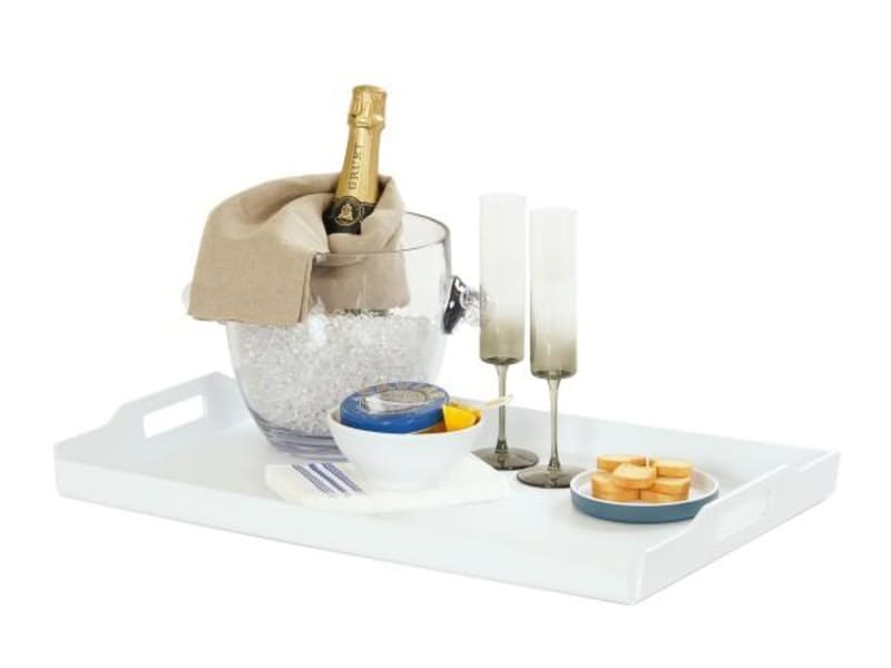 Cal-Mil 930-4-15 White Roomservice Tray-24X15.5