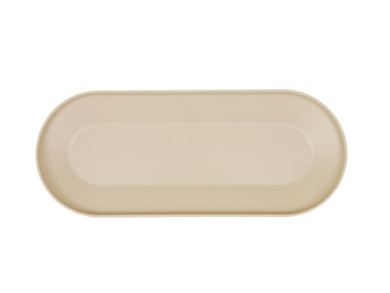 Cal-Mil 24114-922-125 Nova 9X22 Coupe Platter-Taupe 6/Case