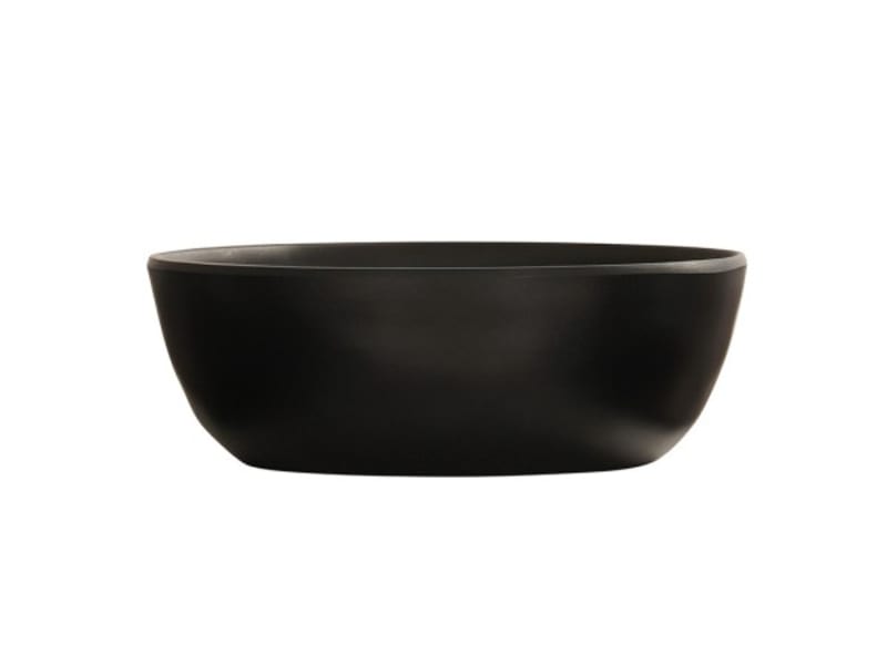 Cal-Mil 24121-7-13 Carmel 30Oz Soup Bowl-Black 3/Case