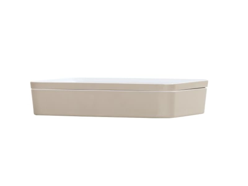 Cal-Mil 24132-1410-102 14"X10.5"Bento Box-Ash 3/Case