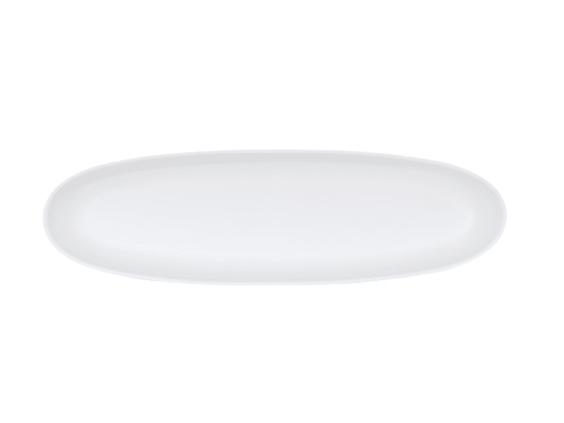 Cal-Mil 24403-620-15 Bali Oval Platter-6X20 White 6/Case