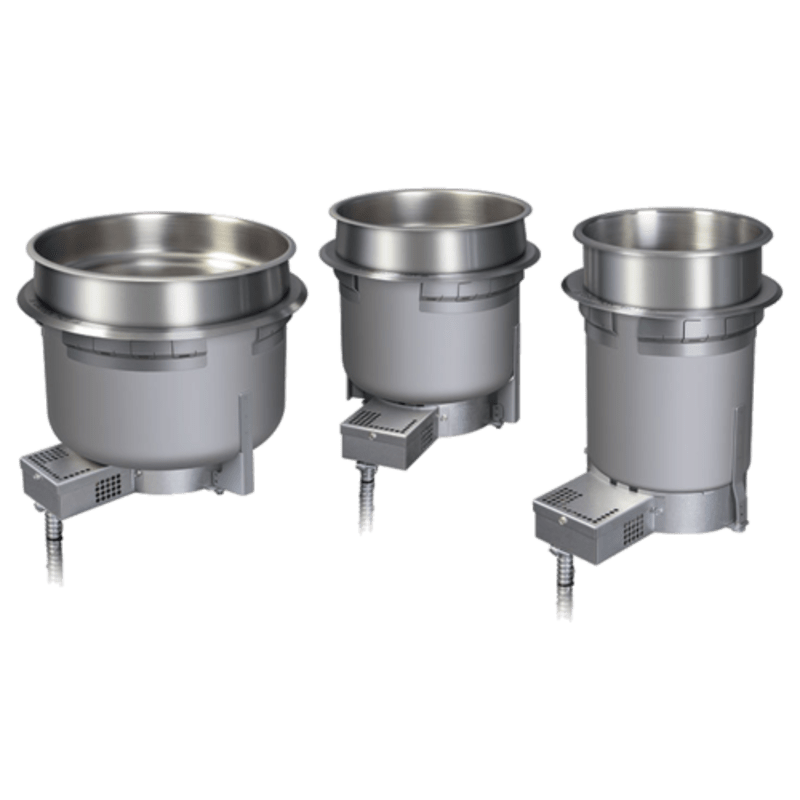 Hatco HWB-11QTD 11 Qt Round Drop-In Heated Well with Drain, 120V
