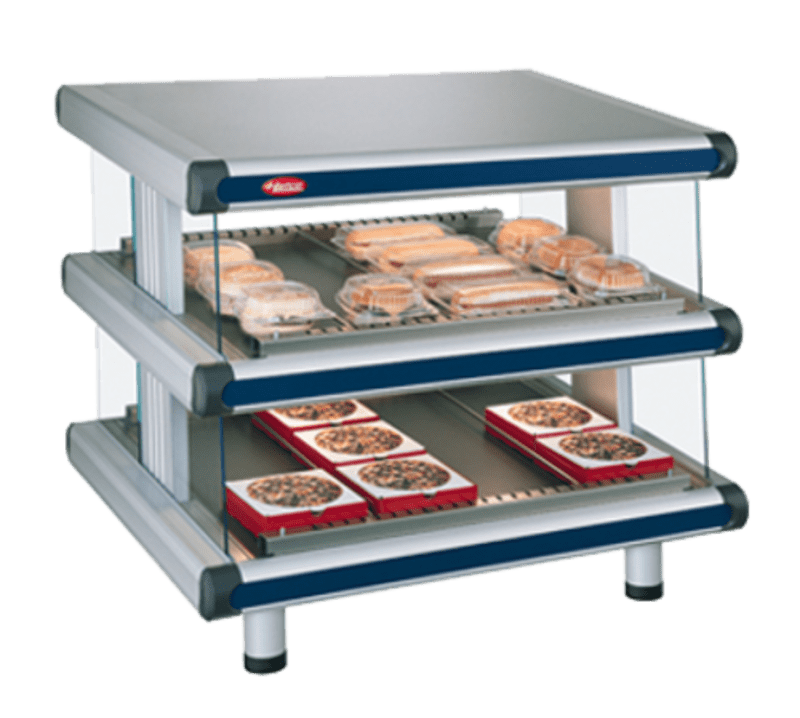 Hatco GR2SDS-36D Glo-Ray® 42" 2-Shelf Designer Slanted Shelf Warmer, 120-240V