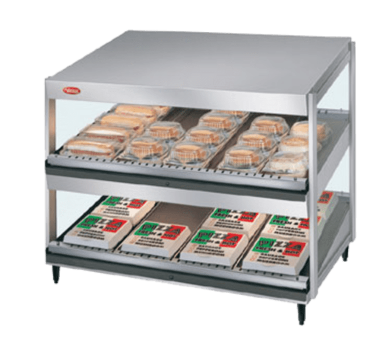 Hatco GRSDS-36D Glo-Ray® 36" 2-Shelf Pass-Thru Slanted Shelf Warmer, 120V