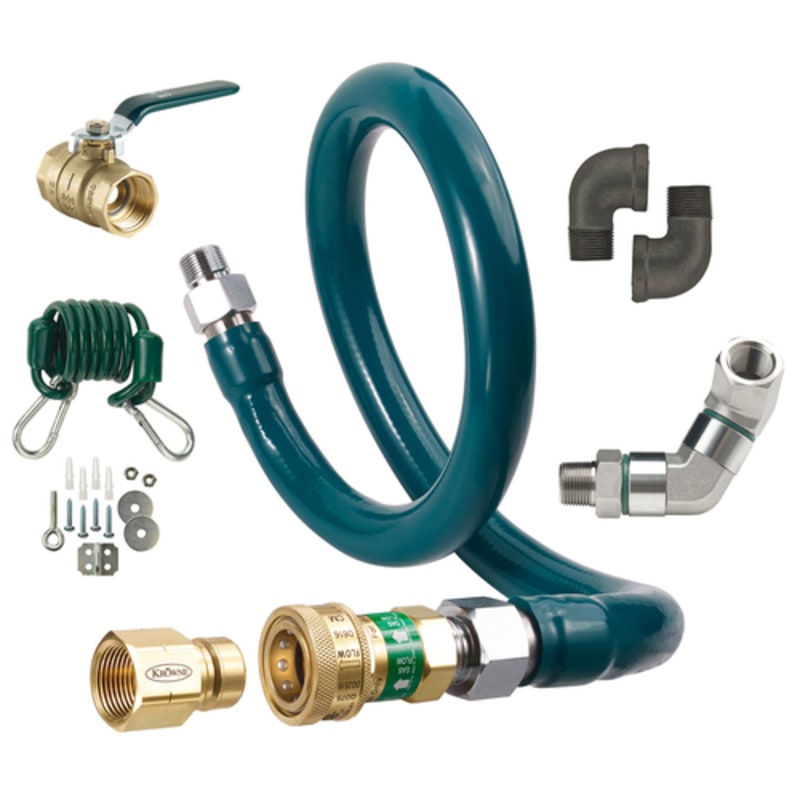 Krowne M5048K9 Royal Series 1/2" x 48" Moveable Gas Connector Hose Kit