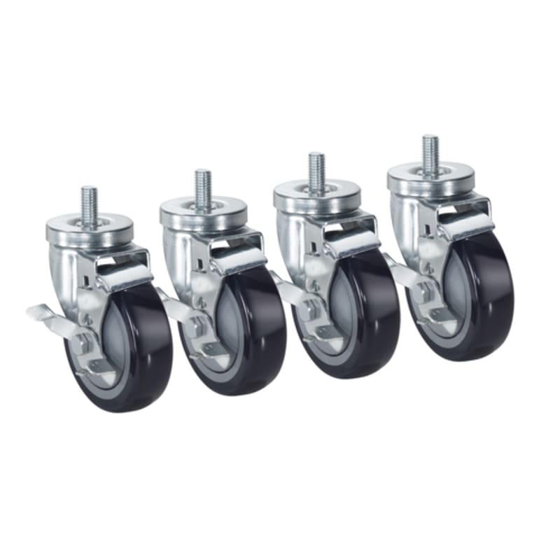 Krowne 28-144S 4" Threaded Stem Caster Set