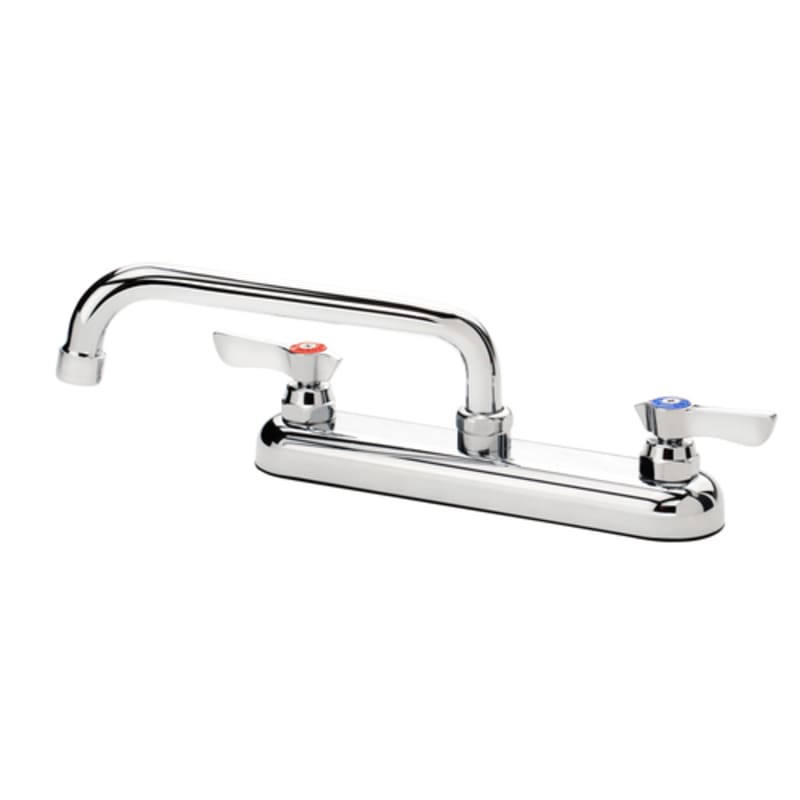 Krowne 13-808L Silver Series Deck Mount Faucet w/ 8" Swing Spout, 8" Centers