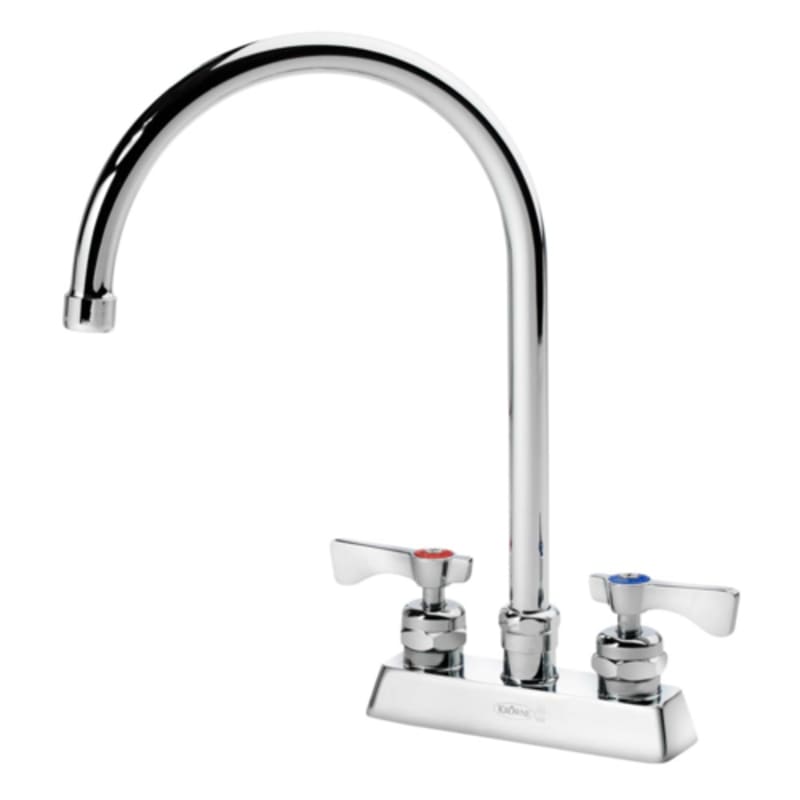 Krowne 15-302L Royal Series Deck Mount Faucet w/ 8.5" Gooseneck Spout, 4" Centers