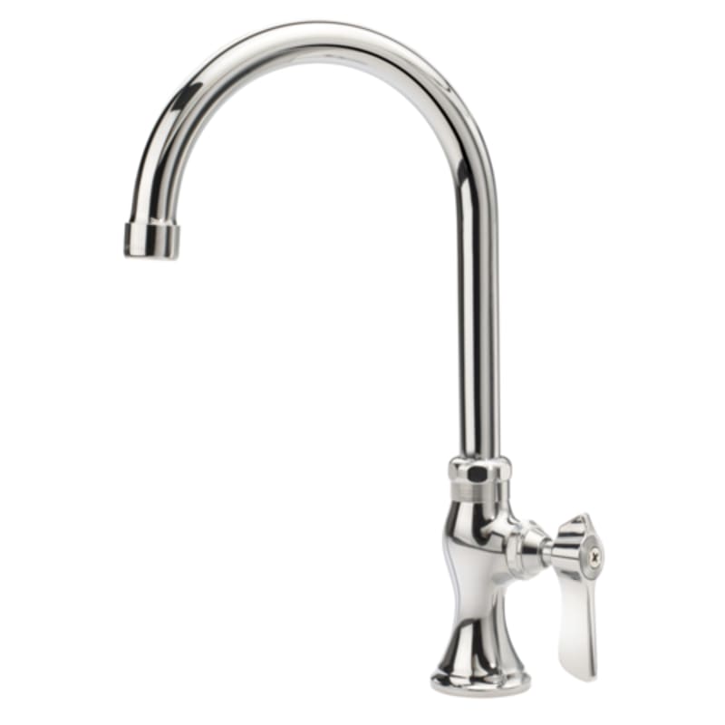 Krowne 16-116L Silver Series Deck Mount Single Pantry Faucet w/ 6" Gooseneck Spout, Single Hole