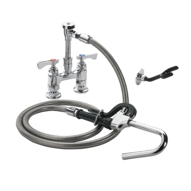 Krowne 20-204L Royal Series Deck Mount Pot Filler Faucet, 4" Centers