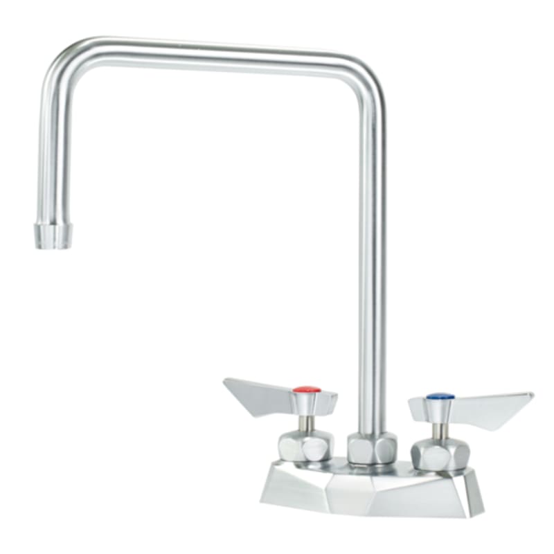 Krowne DX-302 Diamond Series Deck Mount Faucet w/ 8.5" Double Bend Spout, 4" Centers