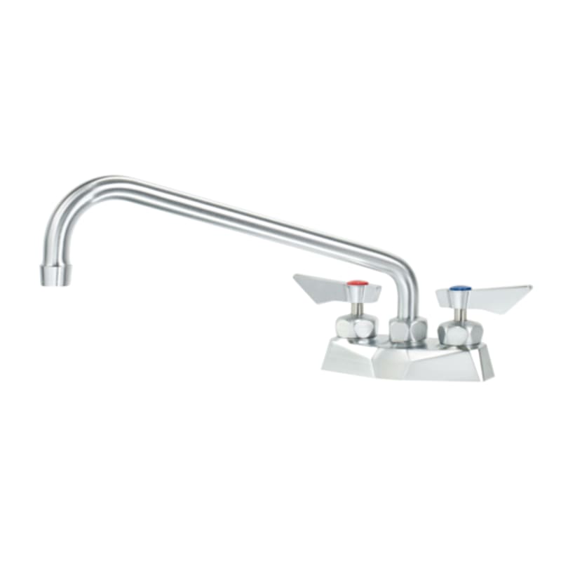 Krowne DX-312 Diamond Series Deck Mount Faucet w/ 12" Swing Spout, 4" Centers