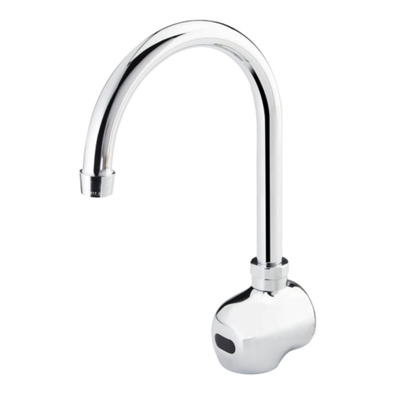 Krowne 16-191 Royal Series Wall Mount Electronic Faucet w/ 6" Gooseneck Spout, Single Hole