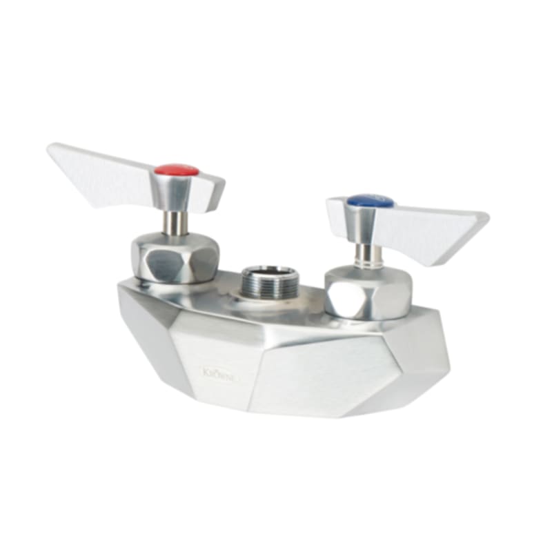 Krowne DX-4XX Diamond Series Wall Mount Faucet Base, No Spout, 4" Centers