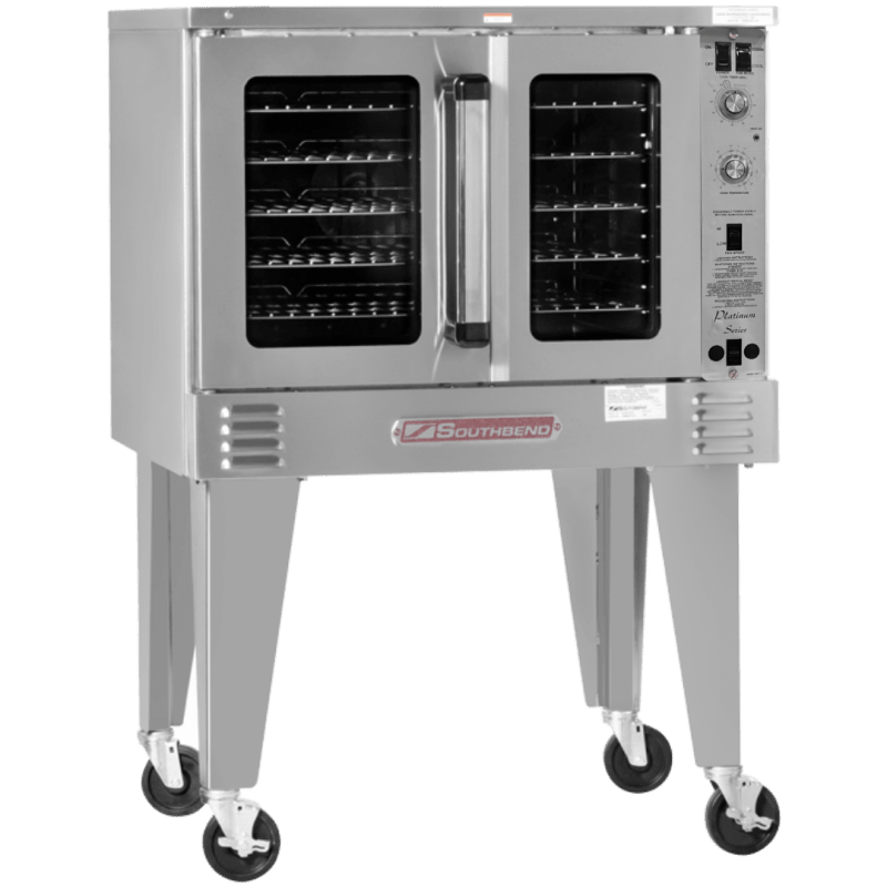 Southbend PCE75S/SD Platinum Series Single Deck Electric Full Size Convection Oven with Legs, 208V, Three Phase