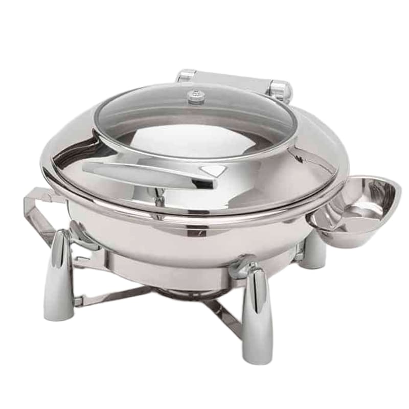 American Metalcraft REVLRD20 Evolution™ 7 qt. Round Stainless Steel Chafer, Induction Ready