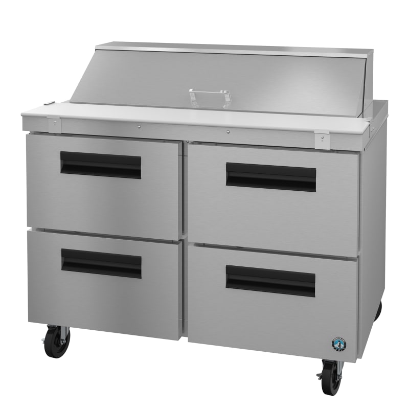 Outlet Hoshizaki SR48B-12D4 Steelheart 48" 4-Drawer Refrigerated Sandwich Prep Table
