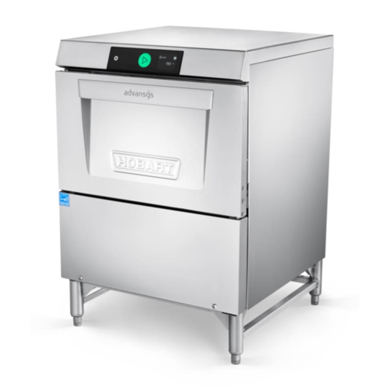 Hobart LXGNPR-1 LXGn Advansys Low Temperature Undercounter Glass Washer, 38 Racks/Hour