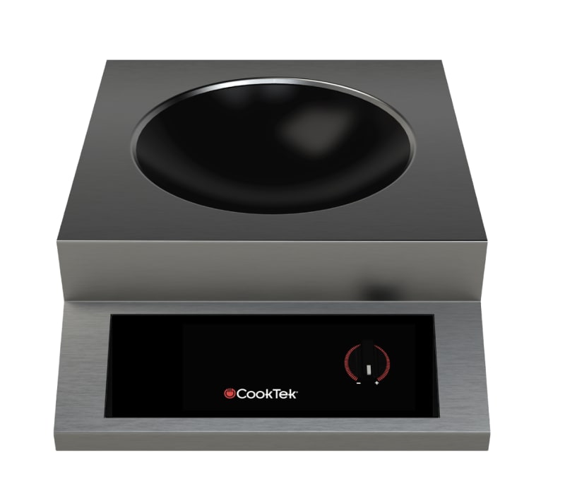 CookTek HRF-9500-WK25-1 1-Burner Countertop Induction Wok Range, 240V, 2500W Burner