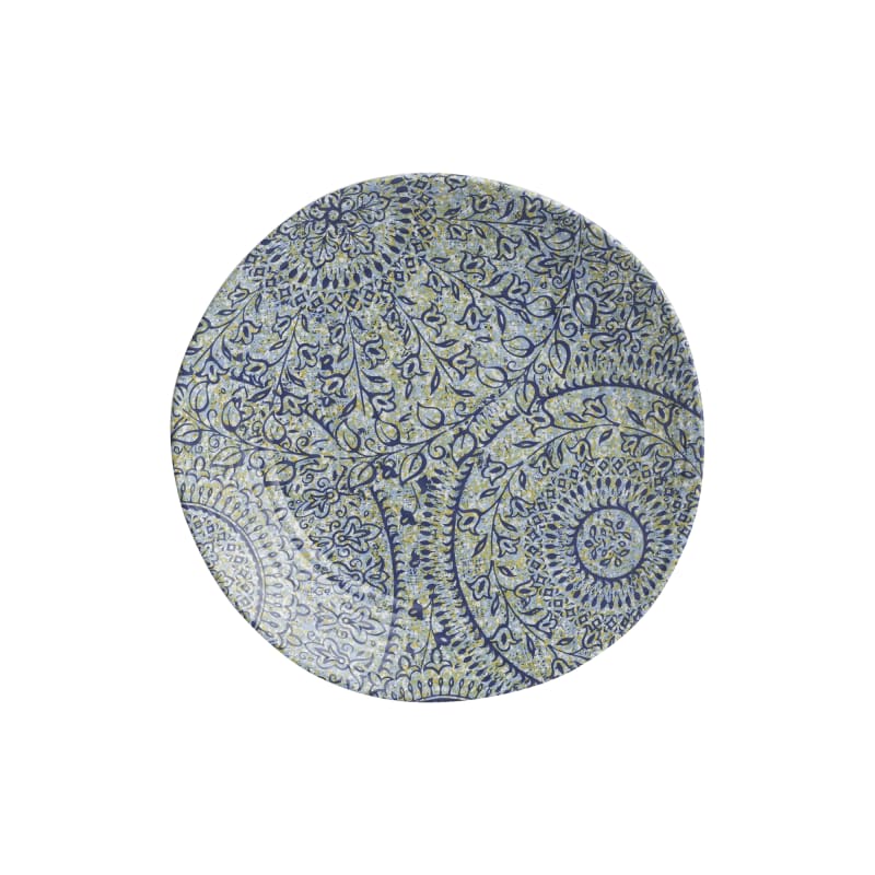 Steelite 7124TM073 Creations Solano 6-1/2" Round Azure Blue Coupe Rim Plate