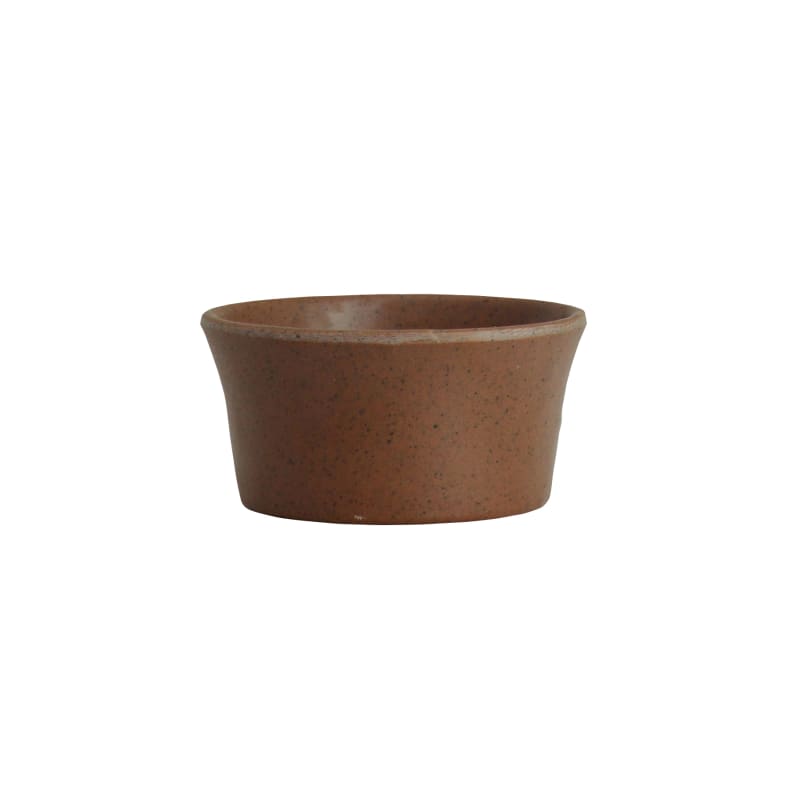 Steelite 7180TM512 Creations Cali 1.5 oz. Round Redwood Brown Dish