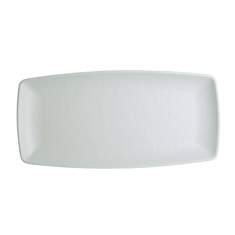 Steelite 7182TM508 Creations Cali 11-1/2" x 5-1/2" Rectangular White Coupe Rim Plate
