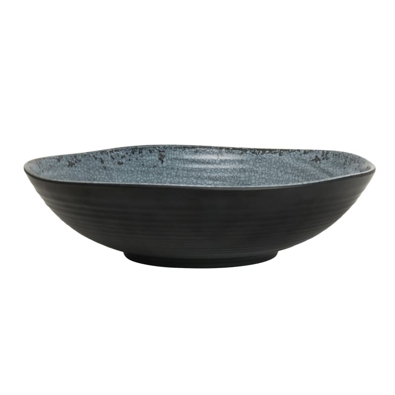 Steelite 7184TM072 Creations Pompeii 48 oz. Round Slate Black Bowl